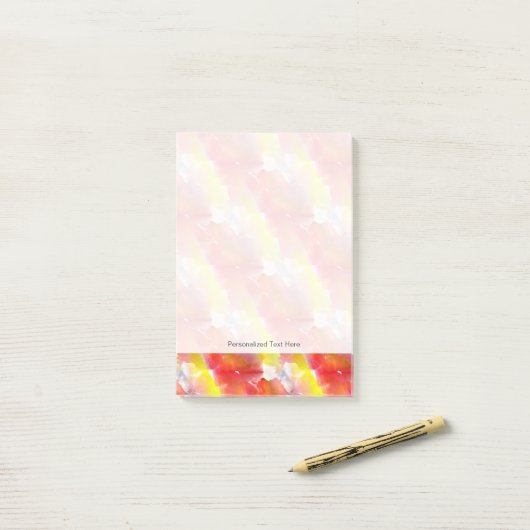 Waterverf ontwerpstructuur achtergrond post-it® notes (Op bureau)