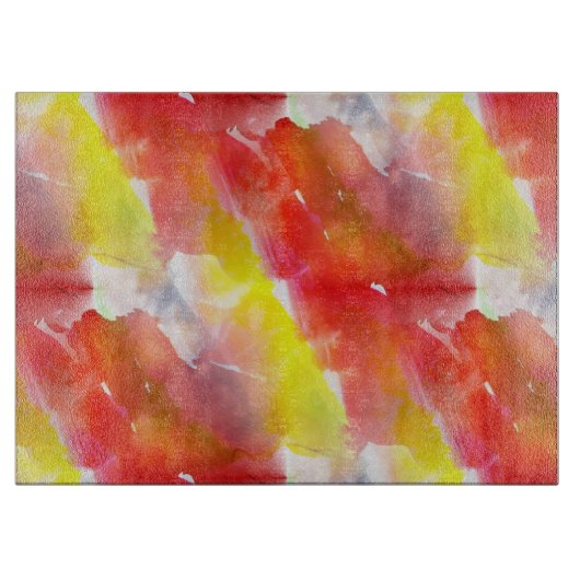 Waterverf ontwerpstructuur achtergrond snijplank (Voorkant)