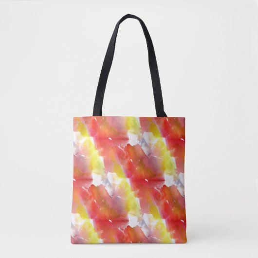 Waterverf ontwerpstructuur achtergrond tote bag (Voorkant)
