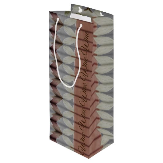 Waterverf Ontworpen Wijn Gift Bag Cadeautas (Achterkant Gekanteld)