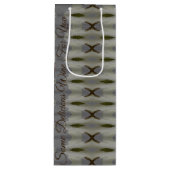 Waterverf Ontworpen Wijn Gift Bag Wijn Cadeautas (Voorkant)