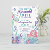 Waterverf Onze uitnodiging voor een kleine zeemeer (Staand voorkant)