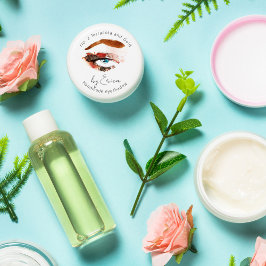 Waterverf oogschilderij make-up oogschaduw verpakk ronde sticker