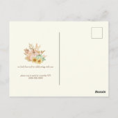 Waterverf oogst  Thanksgiving Briefkaart (Achterkant)