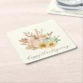 Waterverf oogst  Thanksgiving Kartonnen Onderzetters (Schuin)