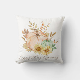 Waterverf oogst  Thanksgiving Kussen