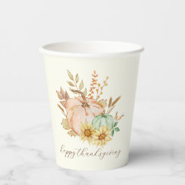 Waterverf oogst  Thanksgiving Papieren Bekers