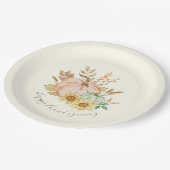 Waterverf oogst  Thanksgiving Papieren Bordje (Gekanteld)