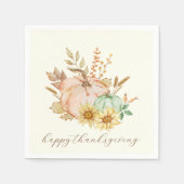 Waterverf oogst  Thanksgiving Servet (Voorkant)