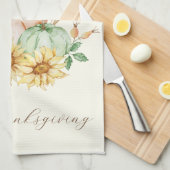 Waterverf oogst  Thanksgiving Theedoek (Quarter Fold)