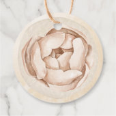 Waterverf Ooievaar Baby shower Bedankjes Labels (Achterkant)