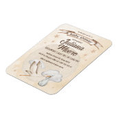 Waterverf Ooievaar Baby shower Magneet (Linkerzijde)