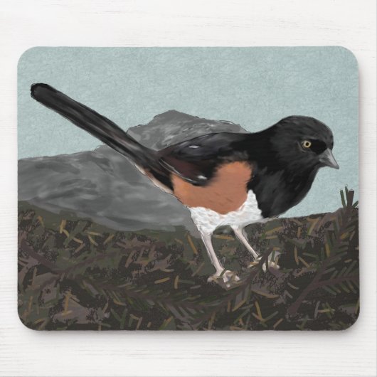 Waterverf Oost-Towee Mousepad Muismat (Voorkant)