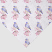 Waterverf Oostelijke Blauwe Vogelvogel Tissuepapier (Detail)