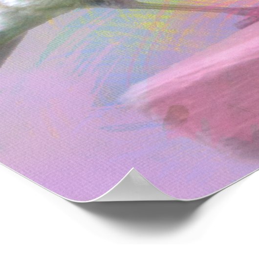 Waterverf Oostelijke Blauwvogels Poster (Hoek)