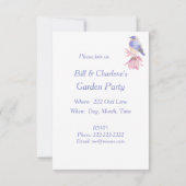 Waterverf Oostelijke Bluebird Blue Bird Art Kaart (Achterkant)