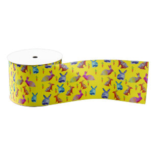 Waterverf oosterkonijnen grosgrain lint