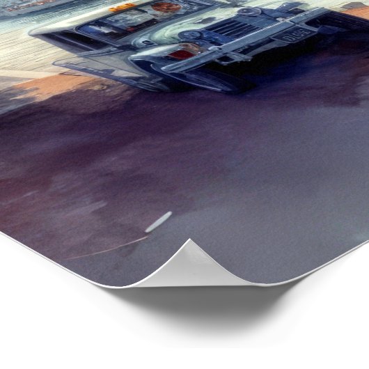 Waterverf Oostkust Waterscape Dock Poster (Hoek)