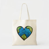 Waterverf op Aarde Dag van de Aarde Art Earthy Tote Bag (Voorkant)