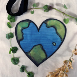 Waterverf op Aarde Dag van de Aarde Art Earthy Tote Bag