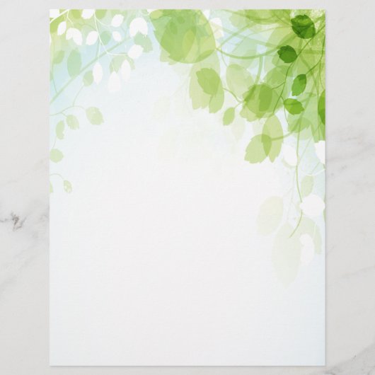 Waterverf op basis van lente flyer (Achterkant)