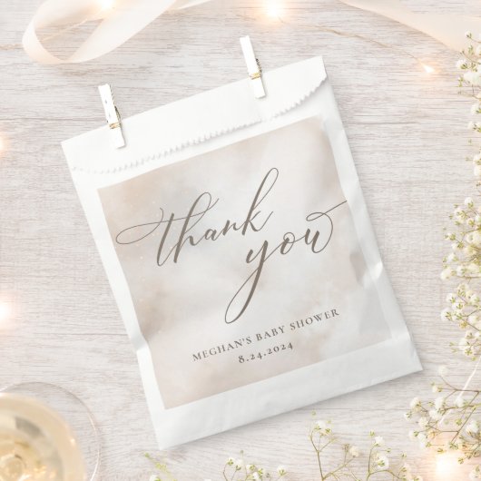 Waterverf op Cloud 9 Baby shower Bedankzakje (Geknipt)