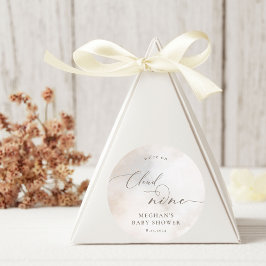 Waterverf op Cloud 9 Baby shower gunsten Ronde Sticker