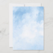 Waterverf op Cloud 9 Vrijgezellenfeest Kaart (Achterkant)