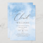 Waterverf op Cloud 9 Vrijgezellenfeest Kaart (Voorkant / Achterkant)