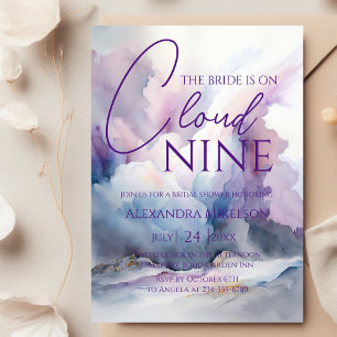 Waterverf op Cloud 9 Vrijgezellenfeest Kaart