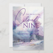 Waterverf op Cloud 9 Vrijgezellenfeest Kaart (Voorkant)