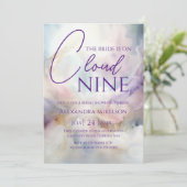 Waterverf op Cloud 9 Vrijgezellenfeest Kaart (Staand voorkant)