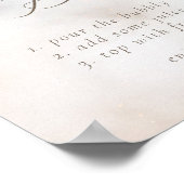 Waterverf op Cloud 9 Vrijgezellenfeest Mimosa Bar Poster (Hoek)