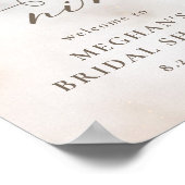 Waterverf op Cloud 9 Vrijgezellenfeest Welkomstbor Poster (Hoek)