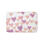 Waterverf op dag van de valentijn Harten - pastelr Badmat (Voorkant)