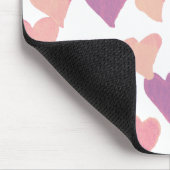 Waterverf op dag van de valentijn Harten - pastelr Muismat (Hoek)