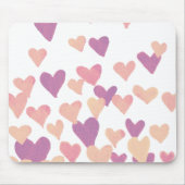 Waterverf op dag van de valentijn Harten - pastelr Muismat (Voorkant)
