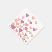 Waterverf op dag van de valentijn Harten - pastelr Servetten (Hoek)