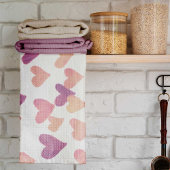 Waterverf op dag van de valentijn Harten - pastelr Theedoek