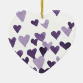 Waterverf op dag van de valentijn Harten - ultravi Keramisch Ornament (Voorkant)