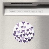 Waterverf op dag van de valentijn Harten - ultravi Magneet (Insitu (Vaatwasser))