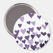 Waterverf op dag van de valentijn Harten - ultravi Magneet (Voorkant / Achterkant)