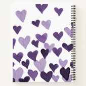 Waterverf op dag van de valentijn Harten - ultravi Notitieboek (Achterkant)