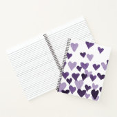 Waterverf op dag van de valentijn Harten - ultravi Notitieboek (Binnen)