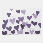 Waterverf op dag van de valentijn Harten - ultravi Theedoek (Horizontaal)