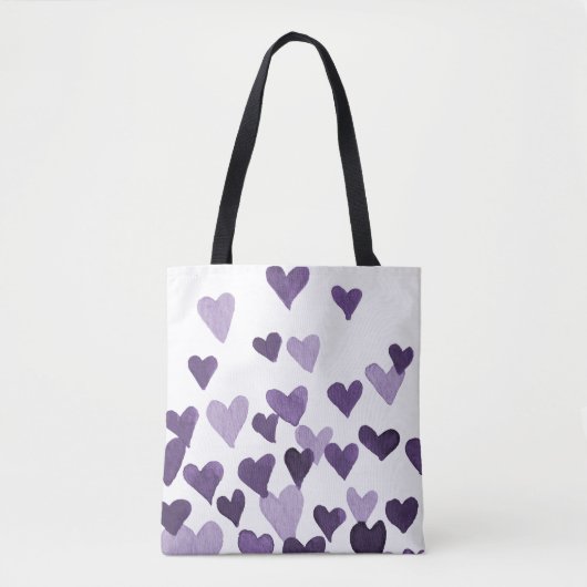 Waterverf op dag van de valentijn Harten - ultravi Tote Bag (Voorkant)