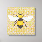 Waterverf op Damask Canvas Print (Voorkant)