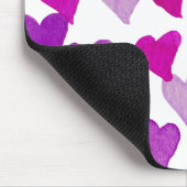 Waterverf op de dag van de valentijn Harten - paar Muismat (Hoek)