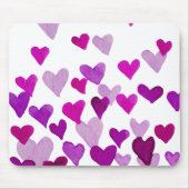 Waterverf op de dag van de valentijn Harten - paar Muismat (Voorkant)