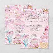 Waterverf op de feestdag kaart (Voorkant / Achterkant)